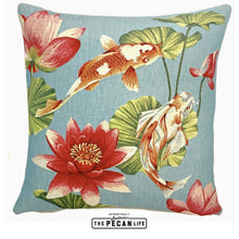 Load image into Gallery viewer, Koi Fish Pond Pillow Cover - 18"x18" 3 options