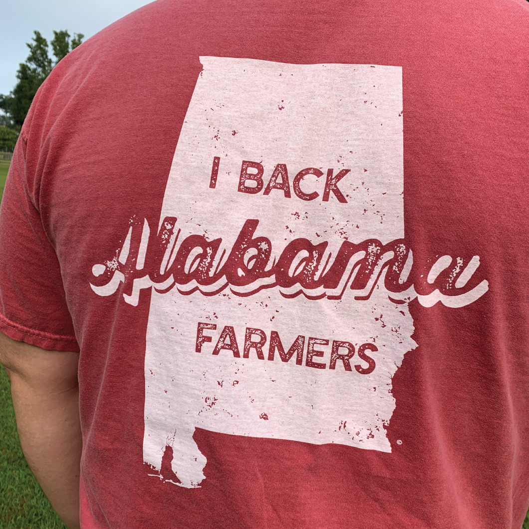 I Back Alabama Farmers T-shirt - Short Sleeve