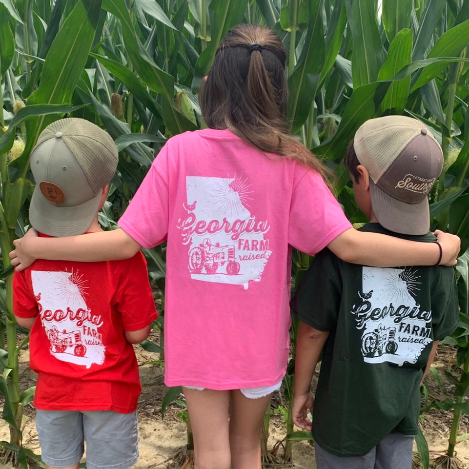 Georgia Farm Raised Kid's T-shirt - Short Sleeve