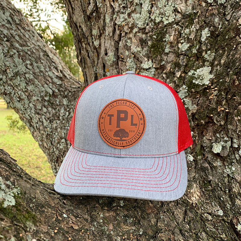 The Pecan Life™ Leather Patch Snapback Hat