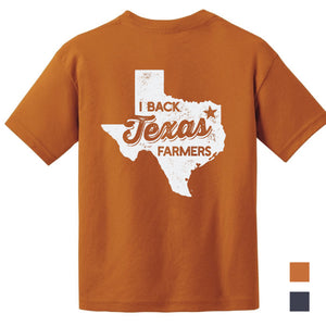 I Back Texas Farmers T-shirt - Short Sleeve